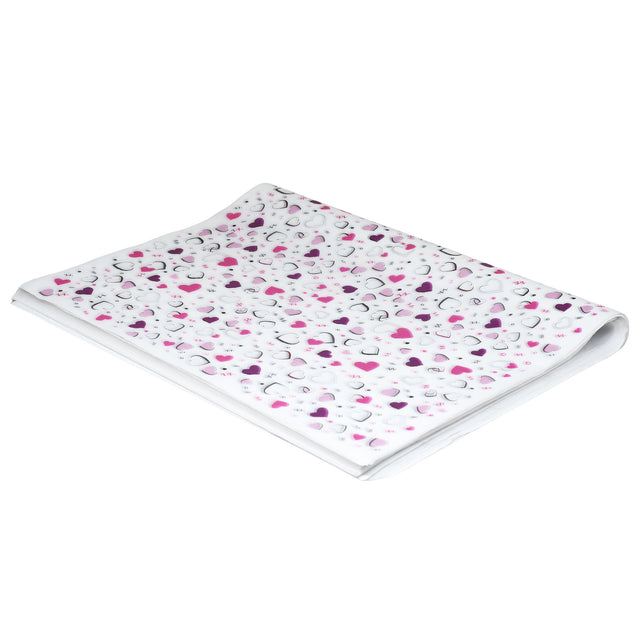 Hârtie de mătase model love Pop Hearts, top de coli 17g/m² – dimensiune 50x75cm