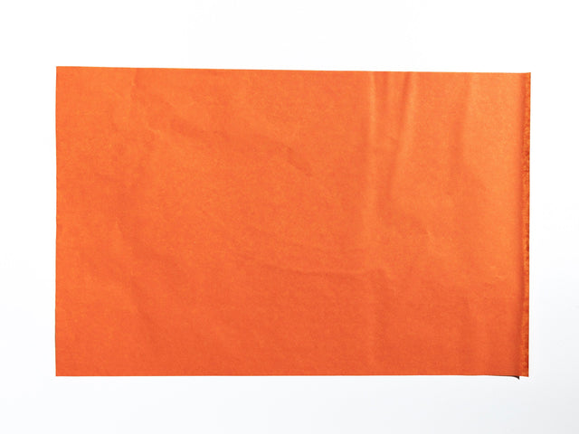 Hârtie de mătase portocalie, coală deschisă 28g/m² – dimensiune 50x75cm
