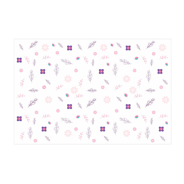 Hârtie de mătase Purple Bloom, foaie deschisă, 17g/m² – dimensiune 50x75cm