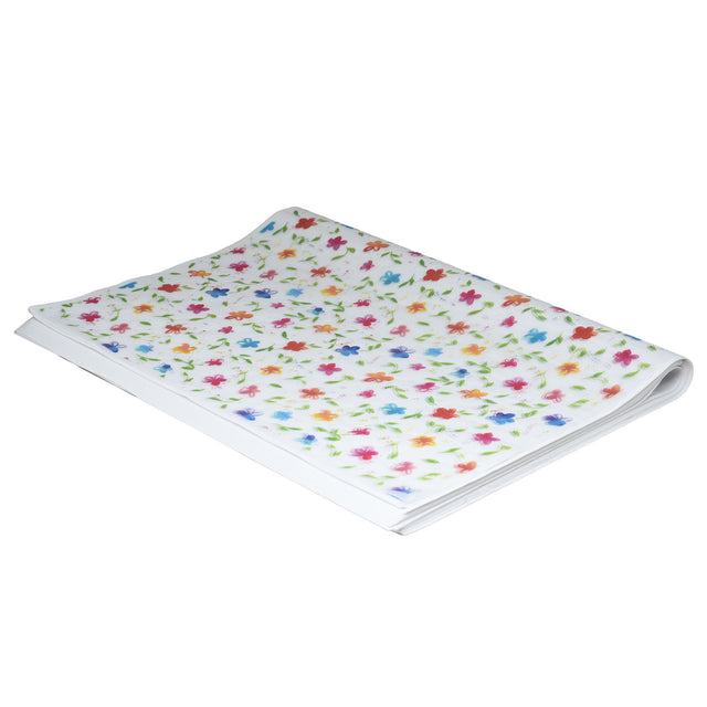 Hârtie de mătase Rainbow Garden, top de coli pliate 17g/m² – dimensiune 50x75cm