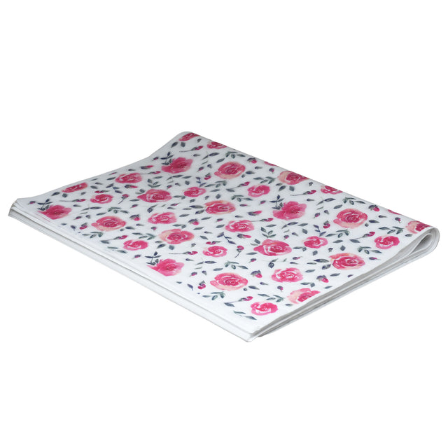 Hârtie de mătase Rose Petal, top de coli pliate 17g/m² – dimensiune 50x75cm
