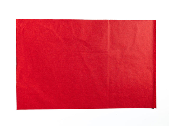 Hârtie de mătase roșie, coală deschisă 28g/m² – dimensiune 50x75cm