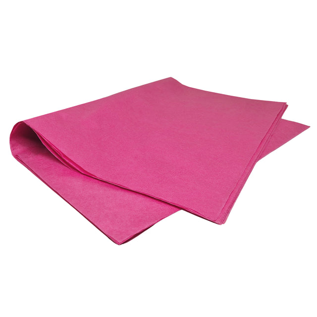 Hârtie de mătase roz-fuchsia, top de coli 17g/m² – dimensiune 50x75cm