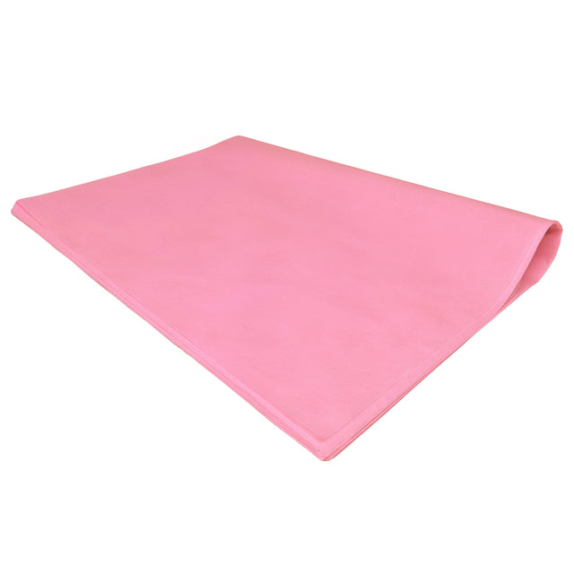 Hârtie de mătase roz pastel, top de coli pliate 17g/m² – dimensiune 50x75cm