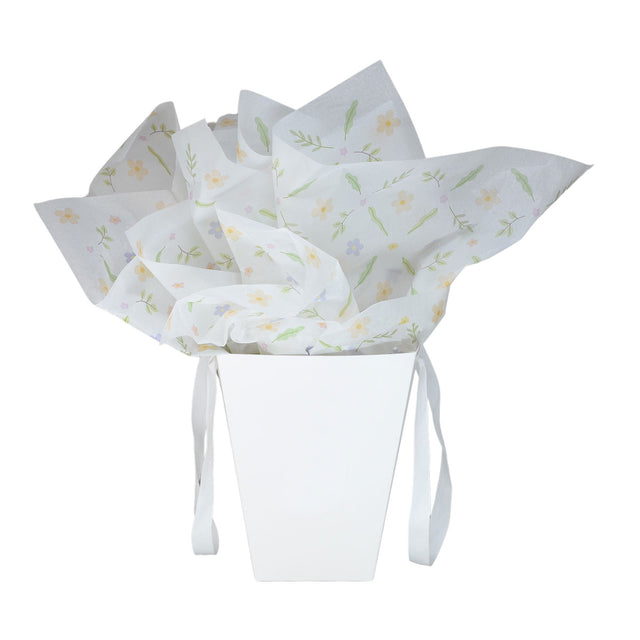 Hârtie de mătase Soft Meadow, ambalată într-o pungă de hârtie, 17g/m² – dimensiune 50x75cm