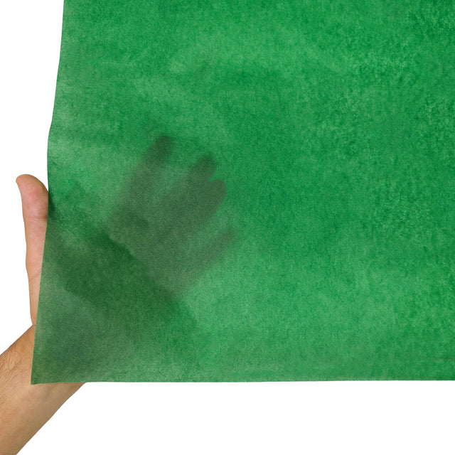 Hârtie de mătase verde închis, textură și transparență, 17g/m² – dimensiune 50x75cm