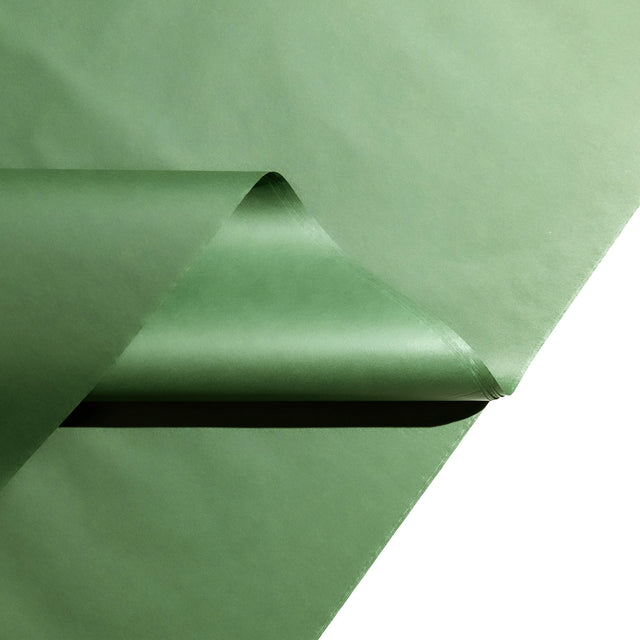 Hârtie de mătase verde închis top de coli pliate, 28g/m² – dimensiune 50x75cm