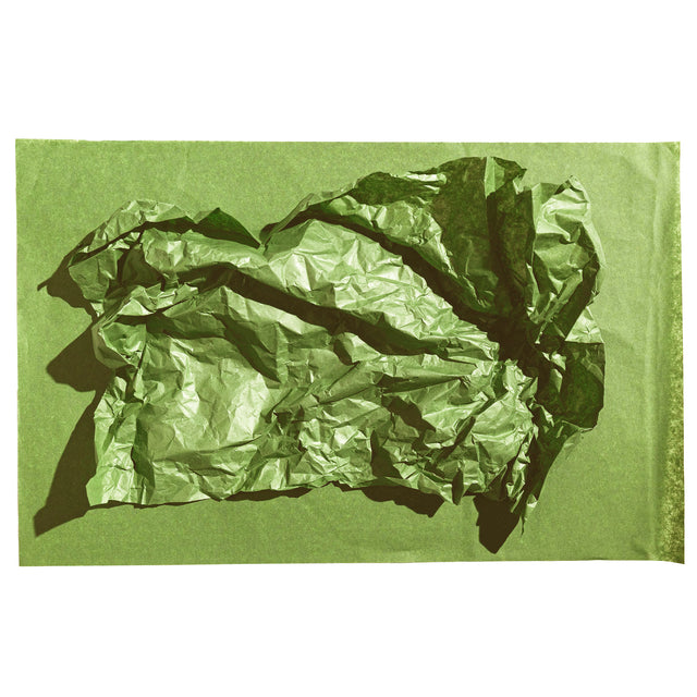 Hârtie de mătase verde măsliniu, coală deschisă pentru ambalat, 28g/m² – dimensiune 50x75cm