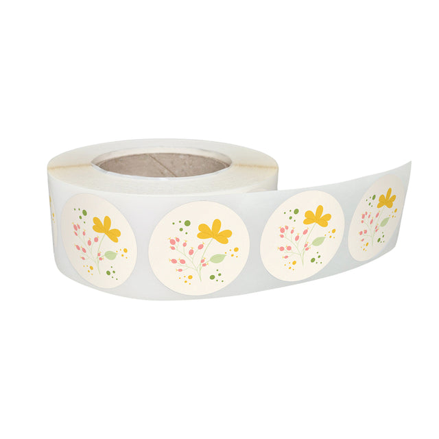 Etichetă autoadezivă/sticker cu Model 5A Floral