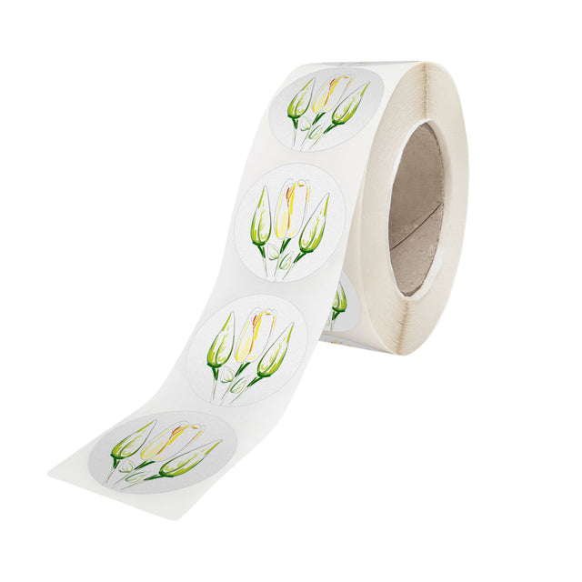 Etichetă autoadezivă/sticker cu Model 11B Floral