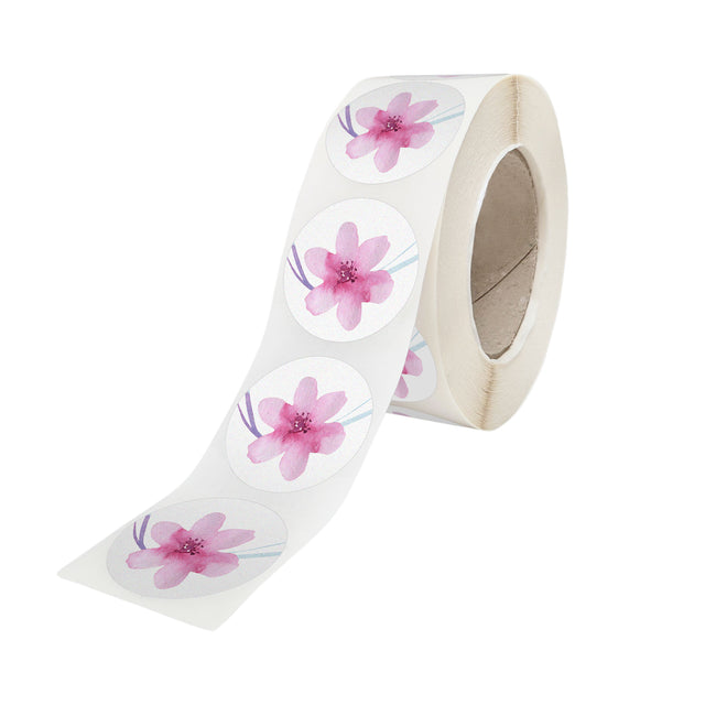 Etichetă autoadezivă/sticker cu Model 12C Floral