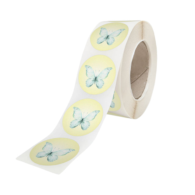 Self-adhesive label/sticker with Pattern 15A Floral