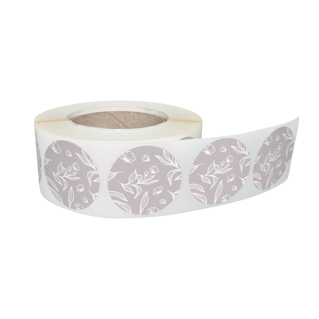 Self-adhesive label/sticker with Pattern 16A Floral