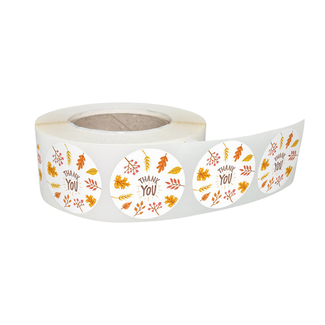 Etichetă autoadezivă/sticker Rotund Model Thank You Fall Season