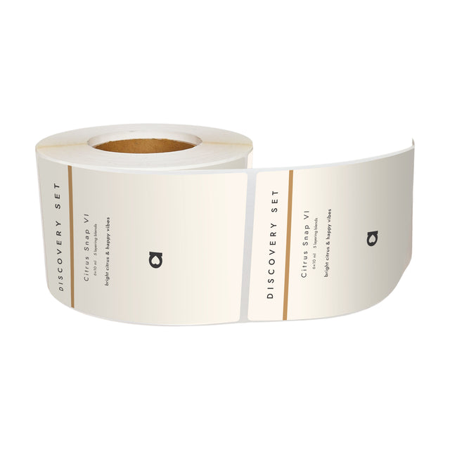 Rola stickere sigilu personalizate 2c personalizate – etichete dreptunghi pentru pachete și cadouri