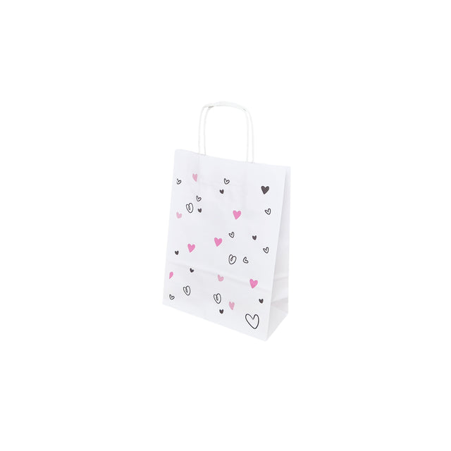Pungă Hârtie Kraft cu Model 8 Love 18 x 24(H) x 7cm