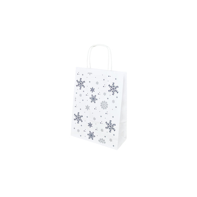 Kraft Paper Bag with Pattern 1 Floral 18 x 24(H) x 7cm