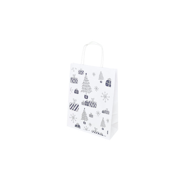 Hartes Kraftpapier mit Modell 1, Blumenmuster, 18 x 24 (H) x 7 cm