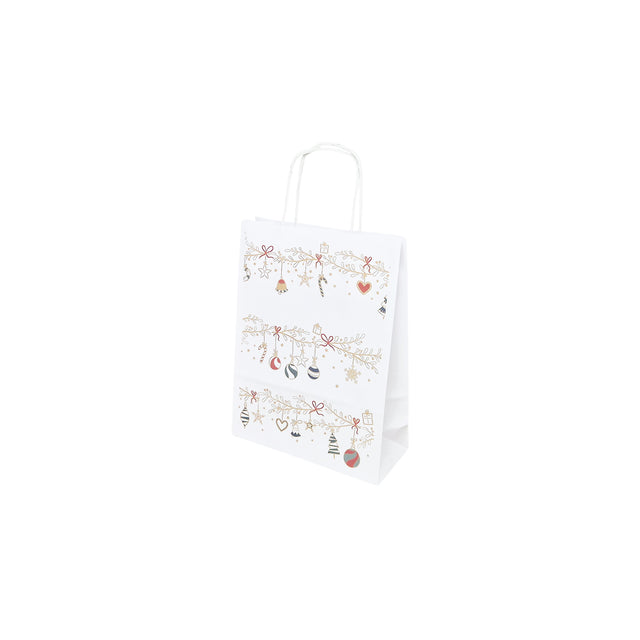 Hartes Kraftpapier mit Modell 1, Blumenmuster, 18 x 24 (H) x 7 cm