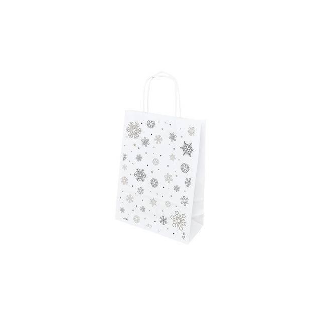 Kraft Paper Bag with Pattern 1 Floral 18 x 24(H) x 7cm