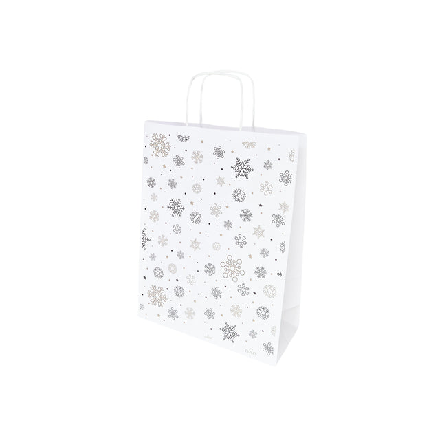 Pungă Hârtie Kraft cu Model 2 Crăciun 24 x 31(H) x 10cm