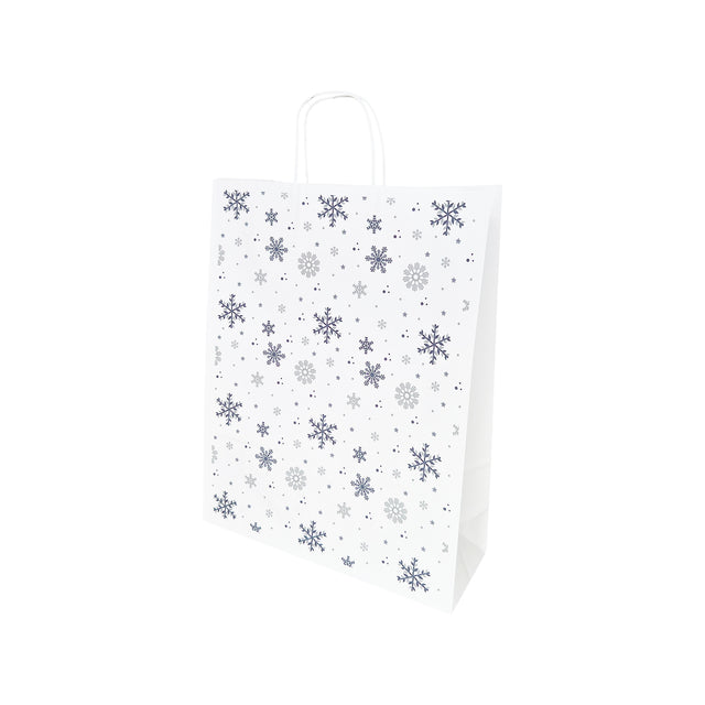 Kraft Paper Bag with Pattern 13 Floral 18 x 24(H) x 7cm