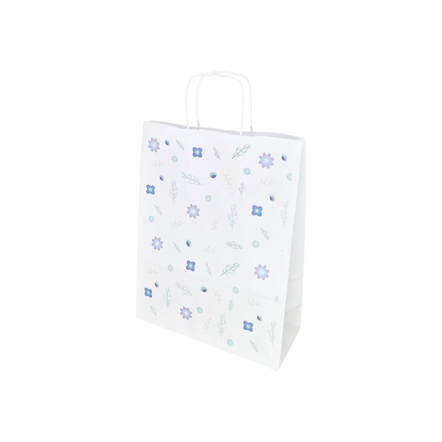 Pungă Hârtie Kraft cu Model 1 Floral 24 x 31(H) x 10cm