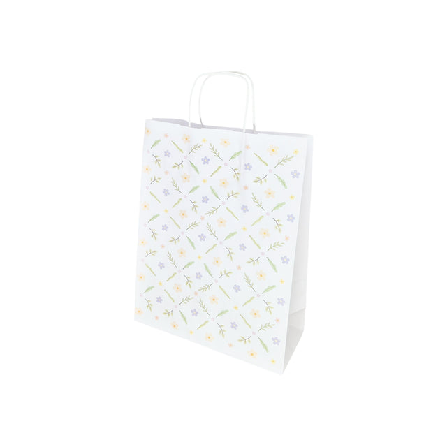 Kraft Paper Bag with Pattern 1 Floral 24 x 31(H) x 10cm