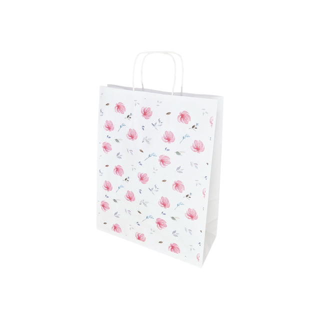 Kraft Paper Bag with Pattern 1 Floral 24 x 31(H) x 10cm