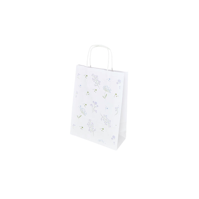 Kraft Paper Bag with Pattern 1 Floral 18 x 24(H) x 7cm