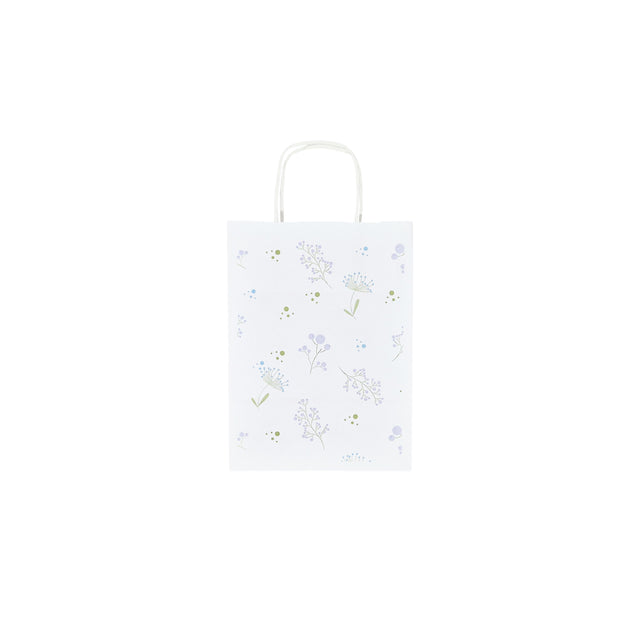 Kraft Paper Bag with Pattern 1 Floral 18 x 24(H) x 7cm
