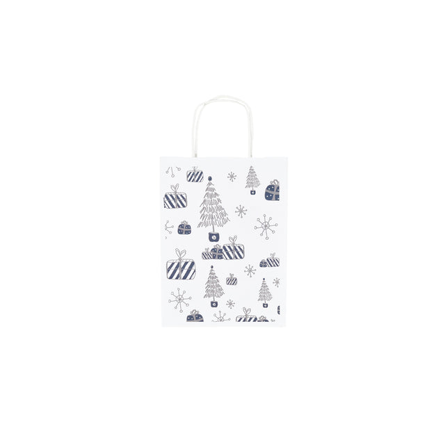 Hartes Kraftpapier mit Modell 1, Blumenmuster, 18 x 24 (H) x 7 cm