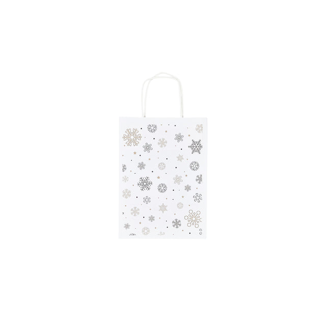 Kraft Paper Bag with Pattern 1 Floral 18 x 24(H) x 7cm