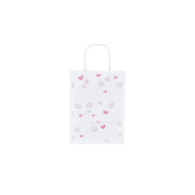 Pungă Hârtie Kraft cu Model 1 Love 18 x 24(H) x 7cm
