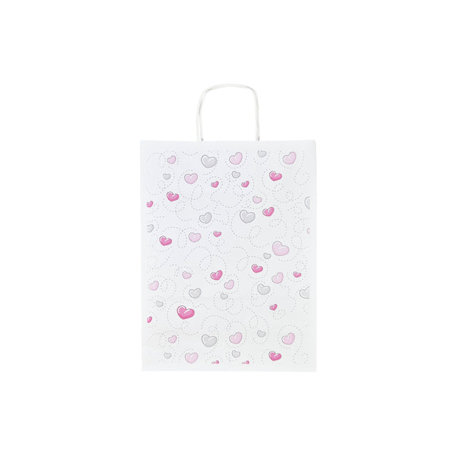 Pungă Hârtie Kraft cu Model 1 Love 24 x 31(H) x 10cm