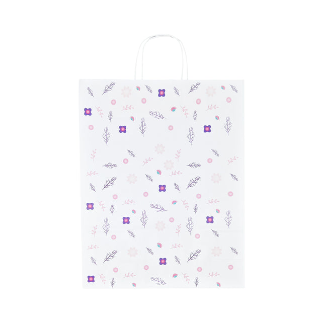 Kraft Paper Bag with Pattern 1 Floral 32 x 41(H) x 12cm