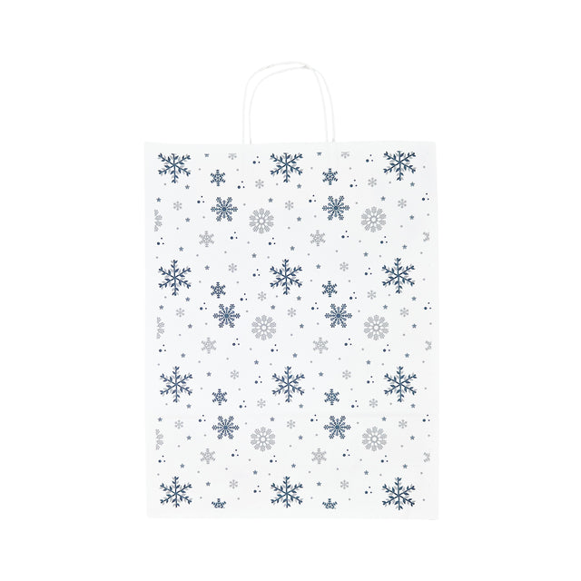 Kraft Paper Bag with Pattern 13 Floral 18 x 24(H) x 7cm