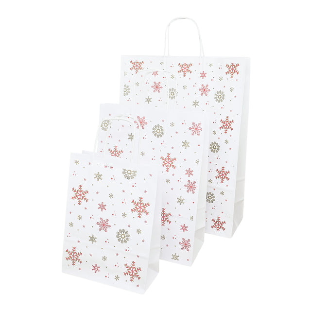 Kraft Paper Bag with Pattern 1 Floral 18 x 24(H) x 7cm