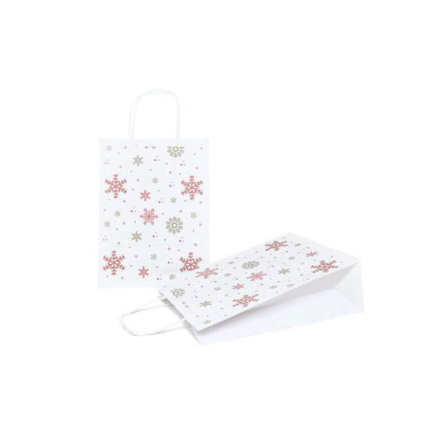 Kraft Paper Bag with Pattern 1 Floral 18 x 24(H) x 7cm
