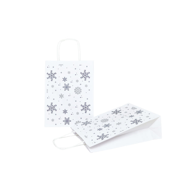 Kraft Paper Bag with Pattern 1 Floral 18 x 24(H) x 7cm
