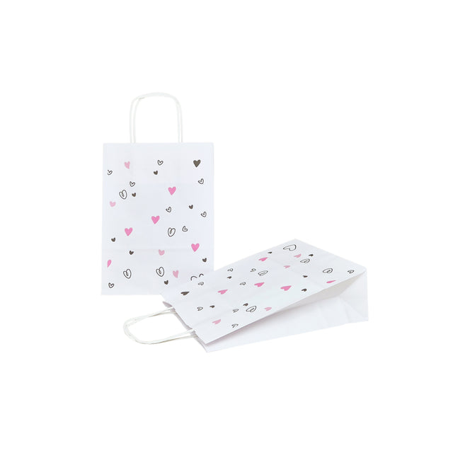Pungă Hârtie Kraft cu Model 8 Love 18 x 24(H) x 7cm