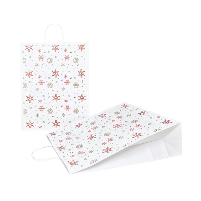 Hochwertiges Kraftpapier mit Modell 13, Blumenmuster, 18 x 24 (H) x 7 cm