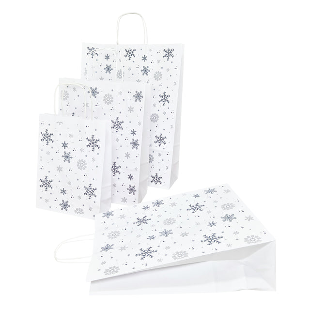 Pungă Hârtie Kraft cu Model 10 Crăciun 24 x 31(H) x 10cm