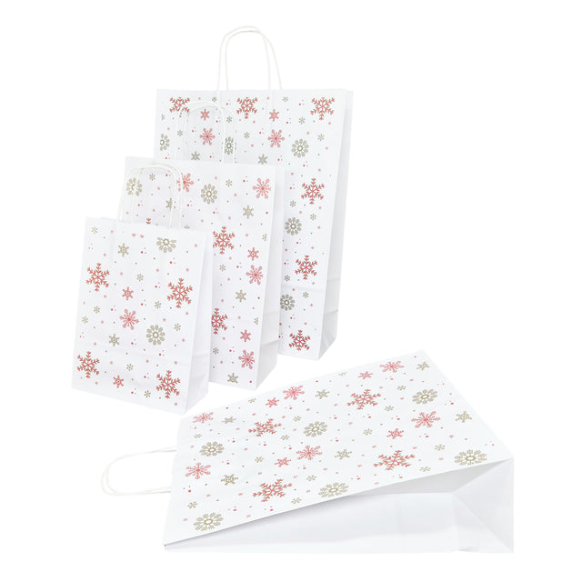 Kraft Paper Bag with Pattern 1 Floral 18 x 24(H) x 7cm
