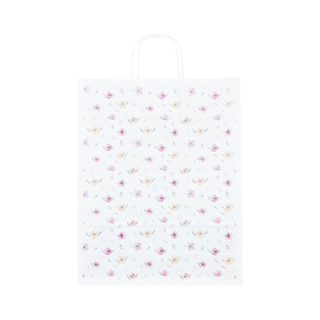 Kraft Paper Bag with Pattern 13 Floral 24 x 31(H) x 10cm