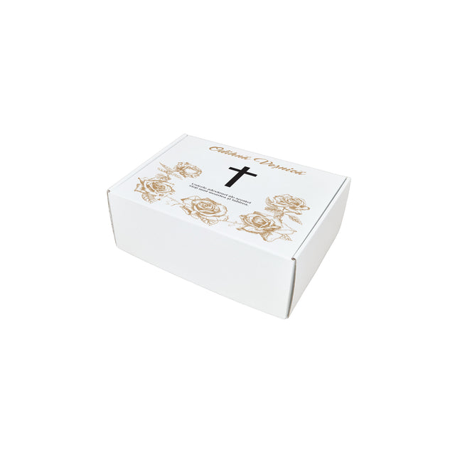 Self-forming box WHITE 38 x 28 x 3.5cm