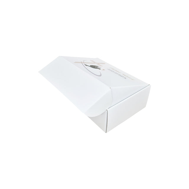 WHITE self-forming box 26 x 20 x 5.5cm