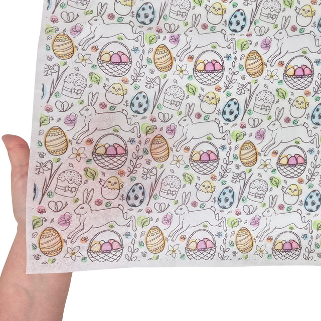 Hârtie de mătase model Paște Bunny Celebration 17g – format 50x75cm