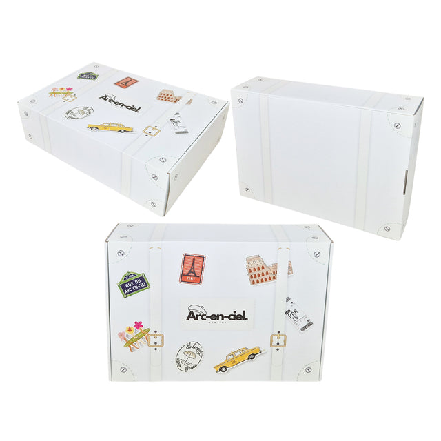 Cutie cu autoformare ALBĂ Personalizată 15 x 20 x 9,5cm