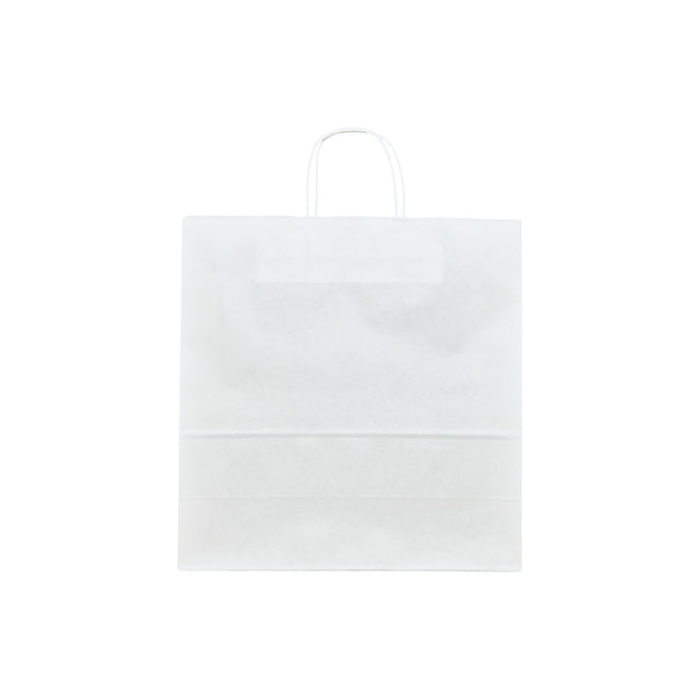 WHITE kraft paper bag with twisted paper handles 40 x 36(H) x 12cm